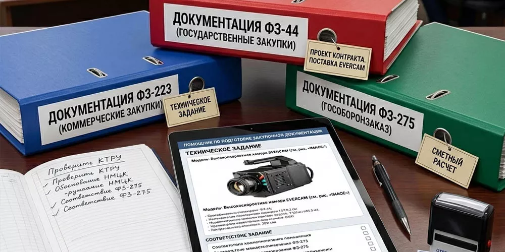 Помощь в подготовке закупочной документации Evercam