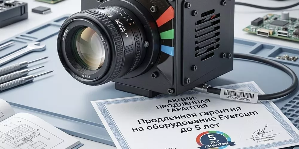 Продленная гарантия на оборудование Evercam до 5 лет