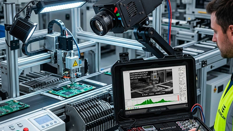 Высокоскоростная съемка при наладке скоростных производственных линий