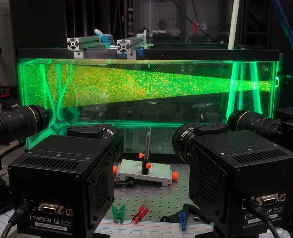 Evercam Flow комплекс Particle Image Velocimetry PIV