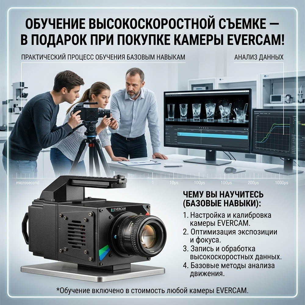 Бесплатное обучение при поставке Evercam