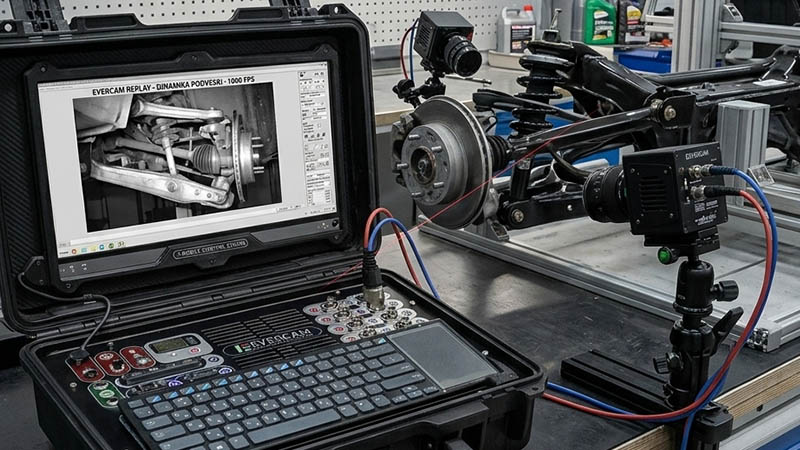 Высокоскоростные видеокамеры Evercam при исследовании подвижных механизмов автомобиля