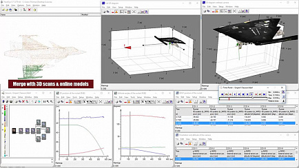 TrackEye - 3D scanned fighter aircraft rocket analysis